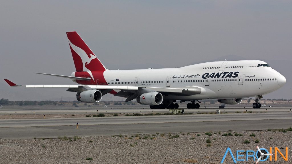 Avião Boeing 747 Qantas