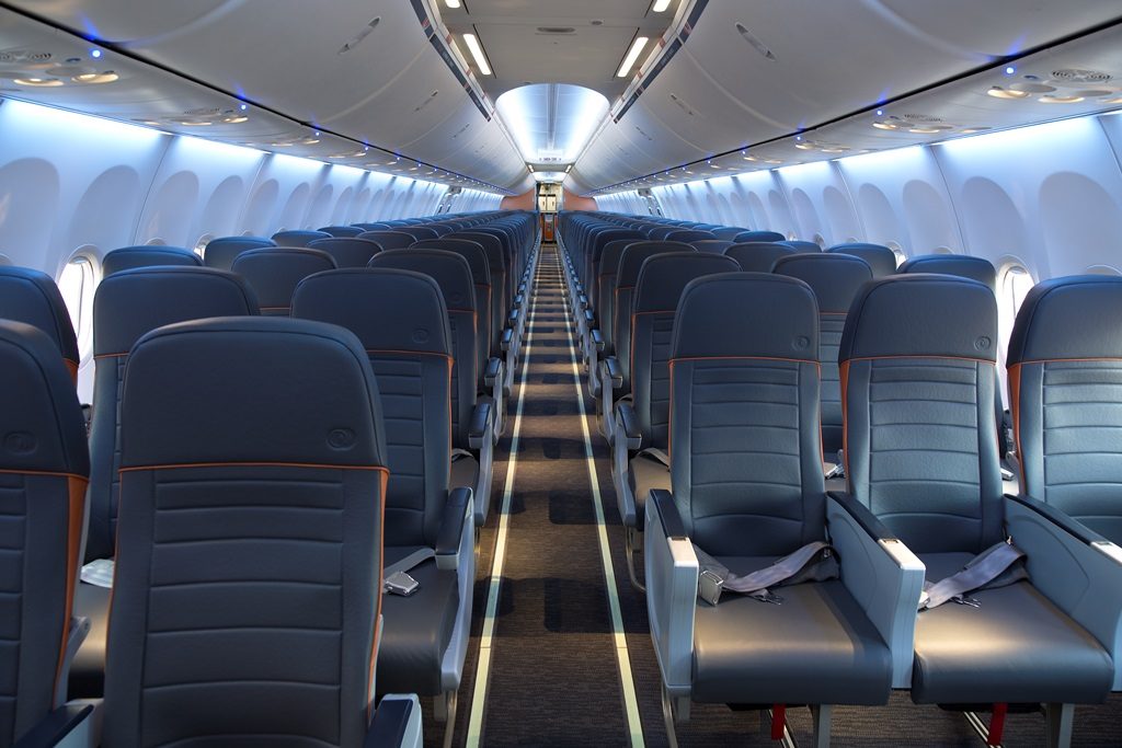 Dimensões Assentos avião
