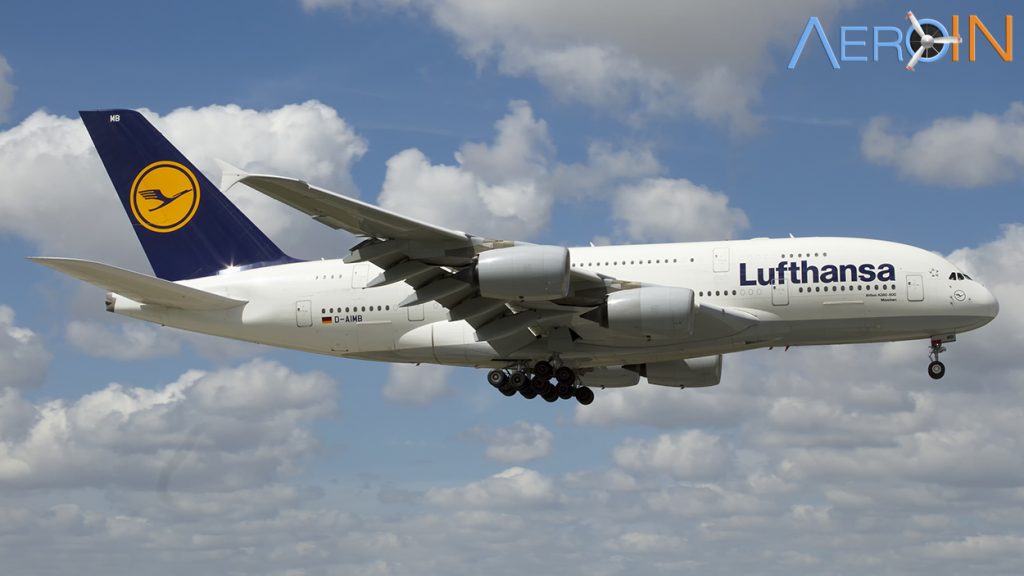 Avião Airbus A380 Lufthansa