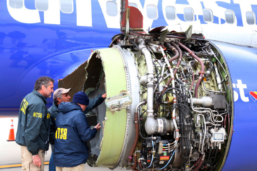 Motor Falha Avião Boeing 737 Southwest