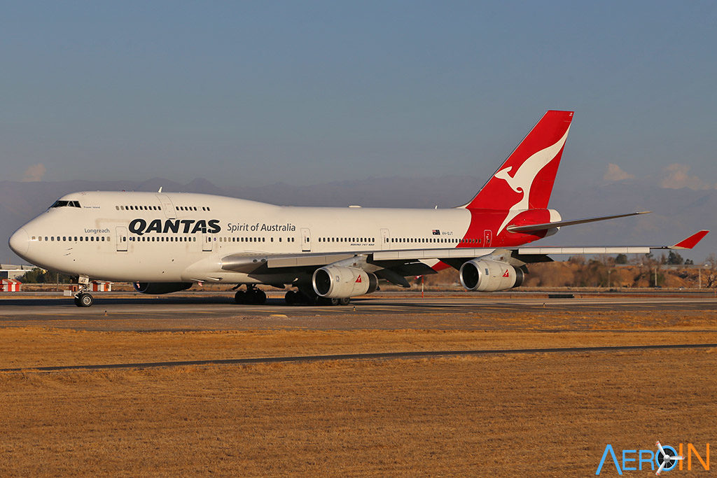 Avião Qantas Boeing 747 Australiana