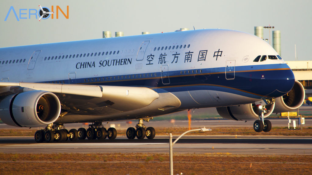 Avião Airbus A380 China Southern
