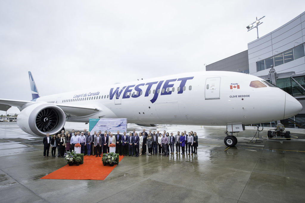 Avião Boeing 787-9 Dreamliner WestJet