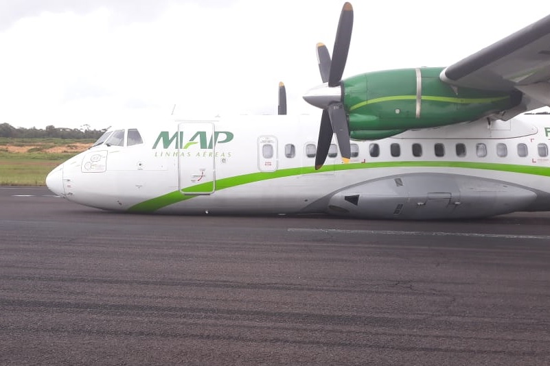 Avião ATR 42 MAP Pouso Barriga Manaus