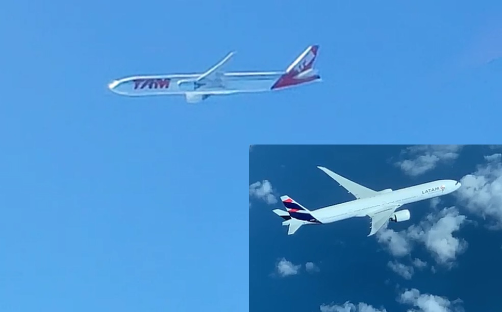 Vídeo Dois Boeing 777 LATAM