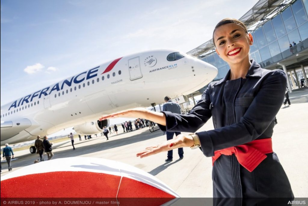 Air France Primeiro A350-900 Entrega