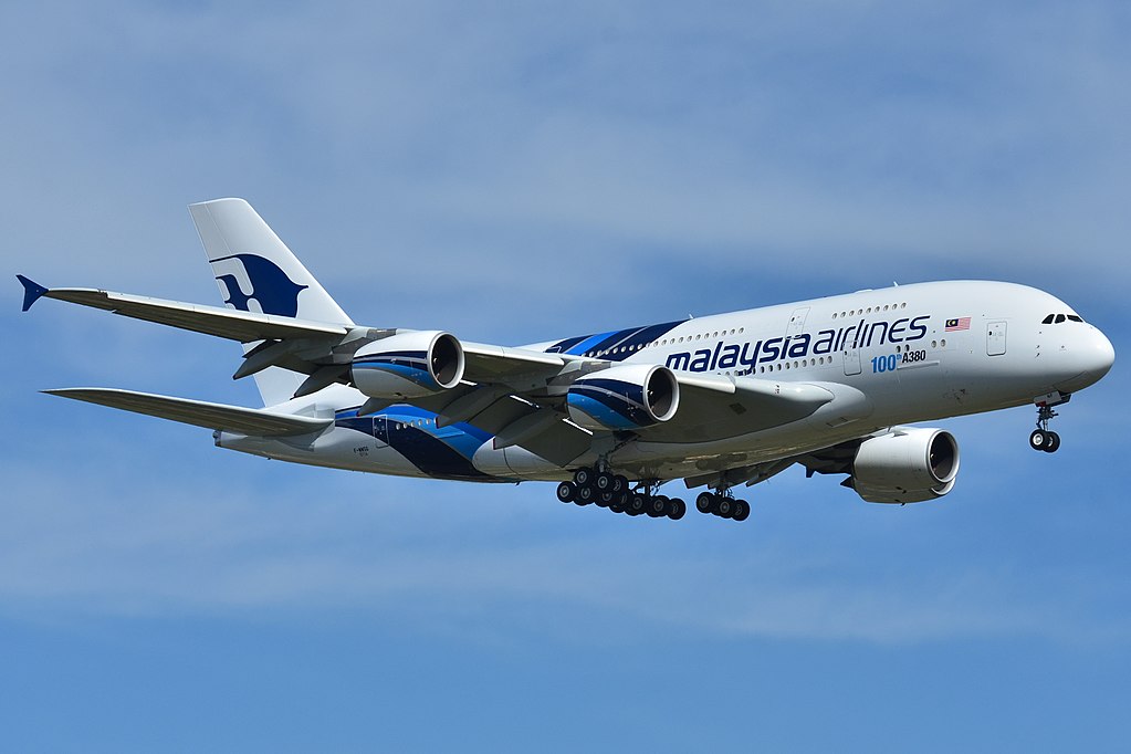 Avião Airbus A380 Malaysia