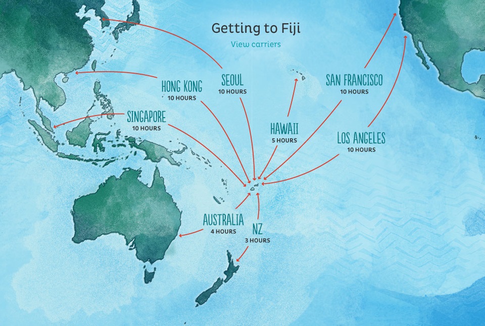 Mapa Ilhas Fiji