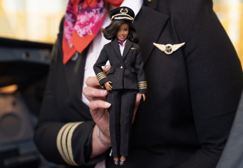 Virgin Atlantic Boneca Barbie Piloto