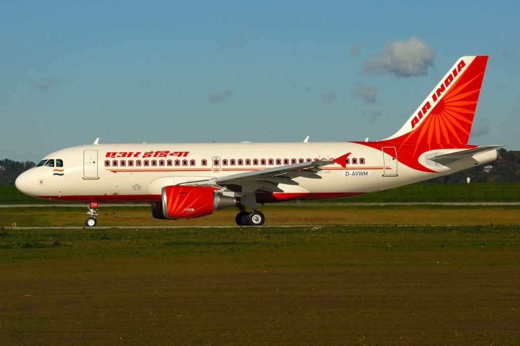 Avião Airbus A319 Air India