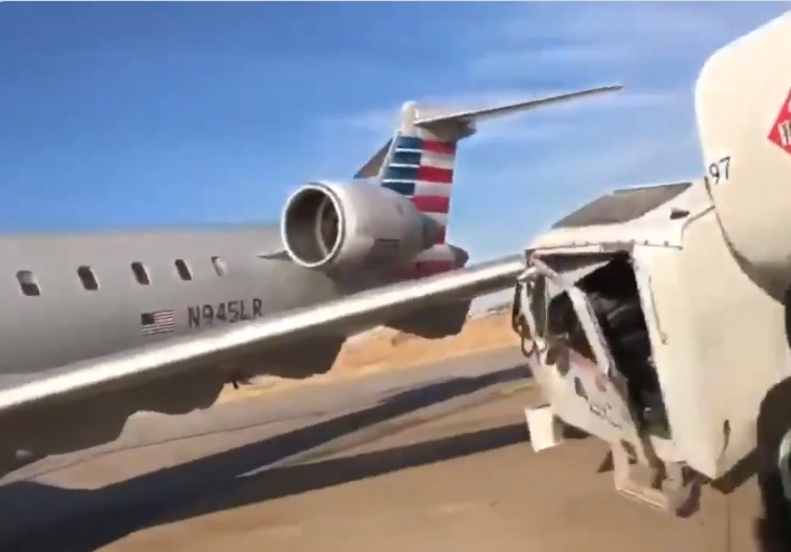 Acidente avião CRJ-900 caminhão combustível Dallas