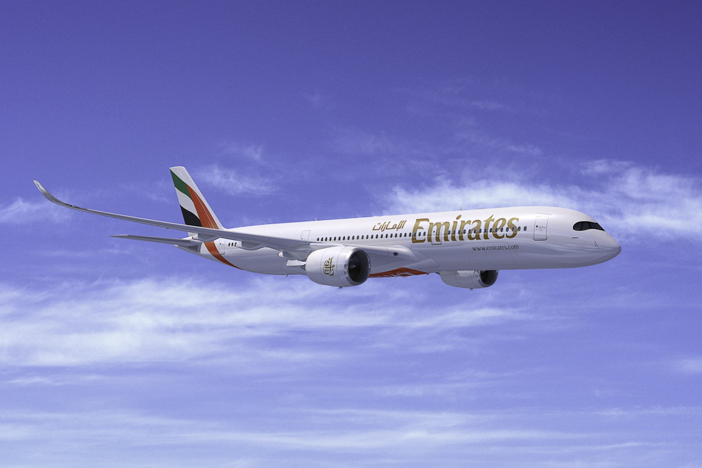 Avião Emirates Airbus A350-900
