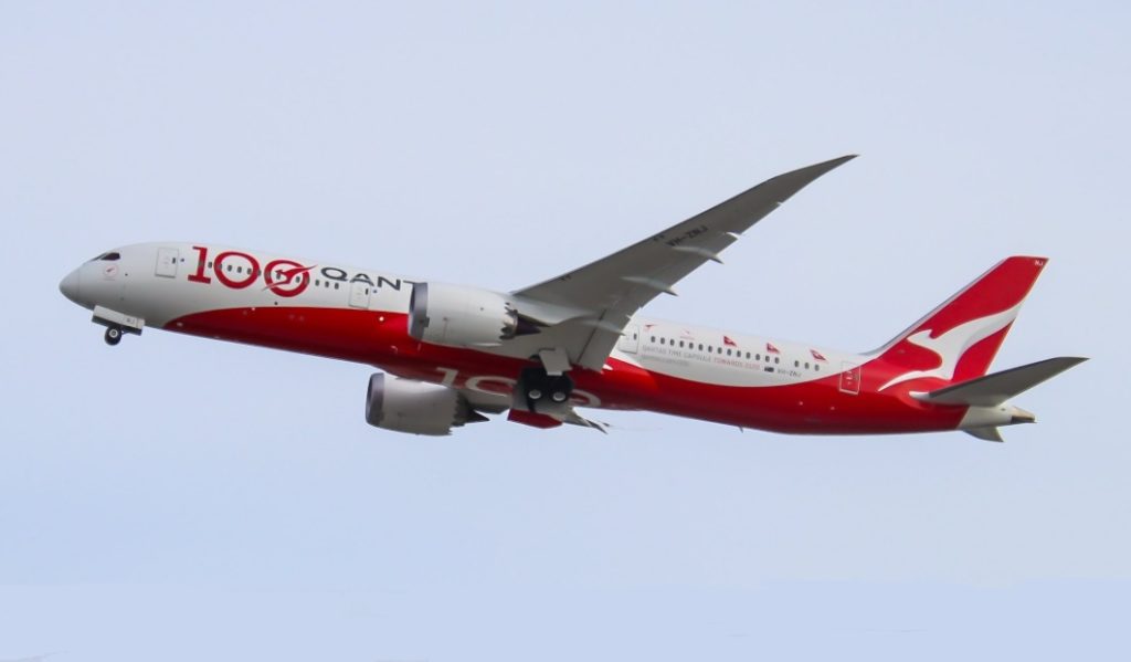 Avião Boeing 787 Qantas