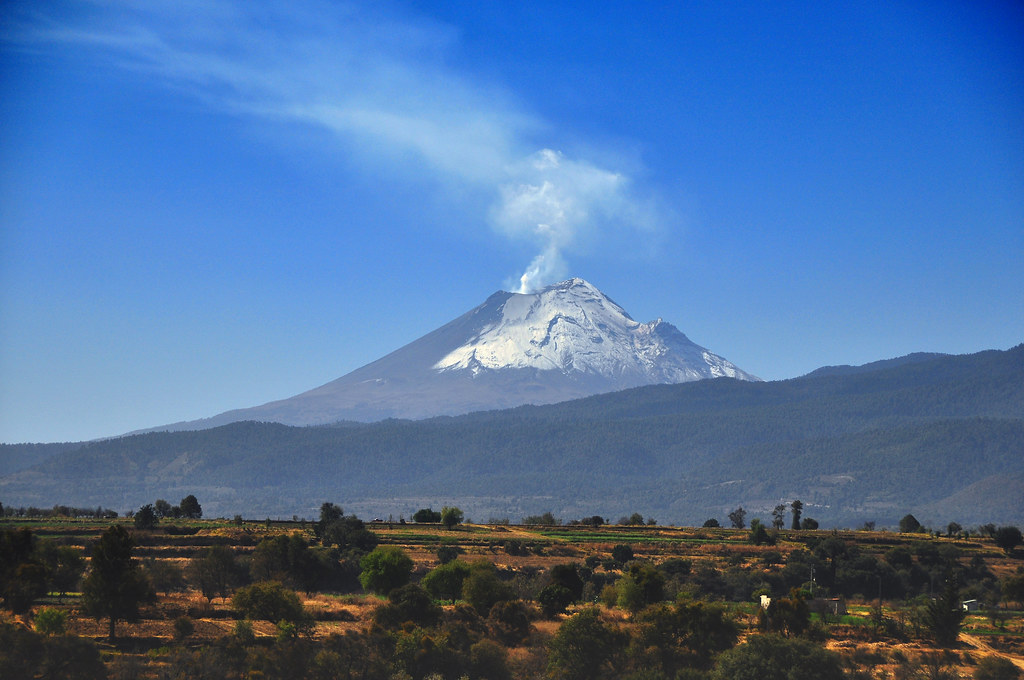 Vulcão Popocatepetl, no México