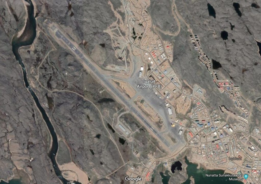 Aeroporto Iqaluit Vista Aérea Google Maps