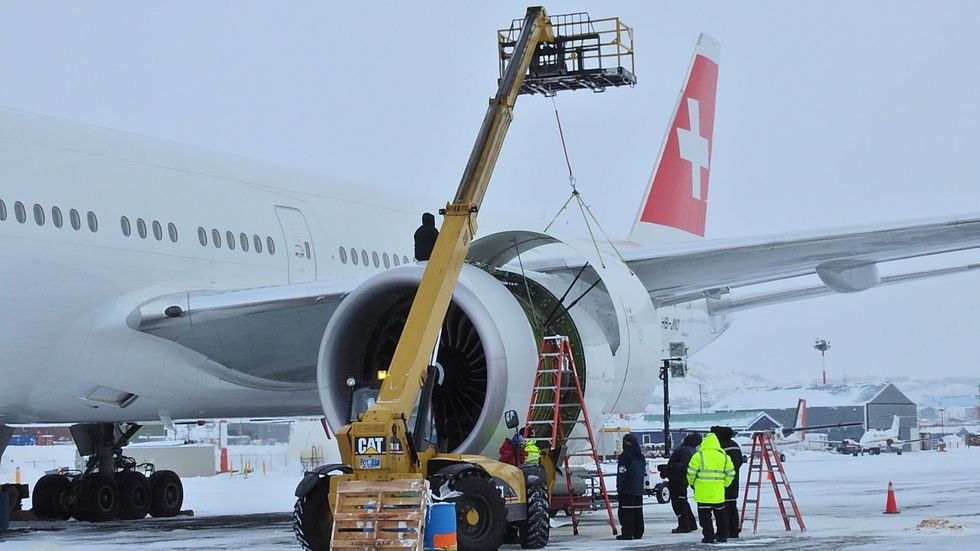 Instalação Motor 777 Swiss Iqaluit