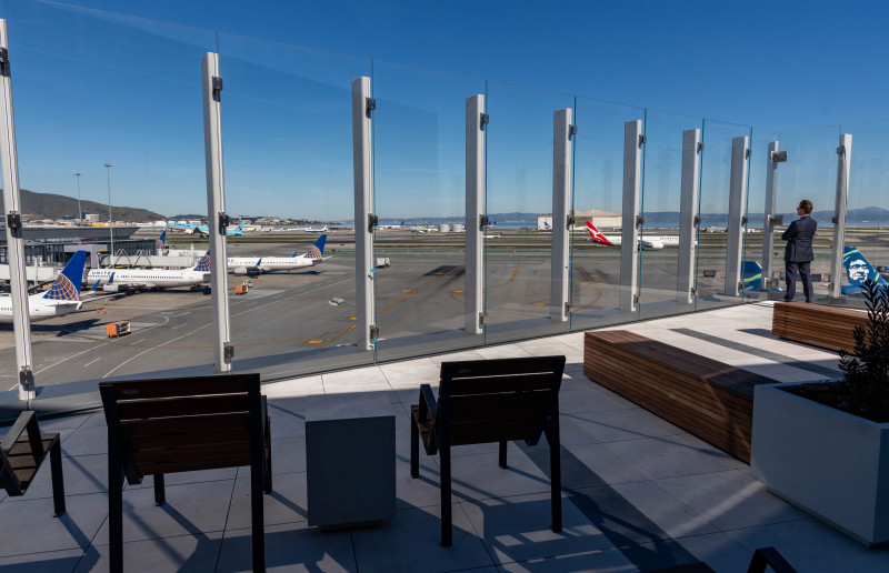Aeroporto San Francisco SkyTerrace Terraço