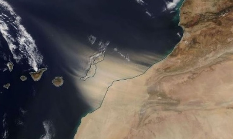 Ilhas Canárias Tempestade Areia Deserto Saara