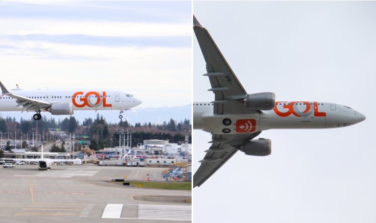 Avião Boeing 737 MAX-8 GOL Seattle