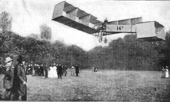 O voo de 12 de novembro de 1906.