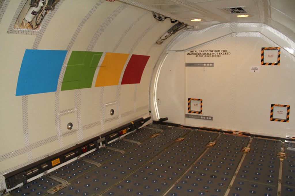 Interior Boeing 737 Modern Logistics Cargo
