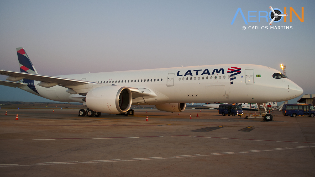 A350 LATAM parked