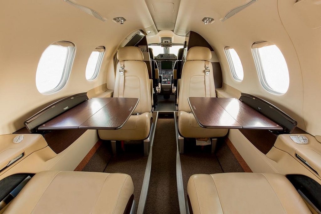 Embraer Phenom 100 interior JetSuite