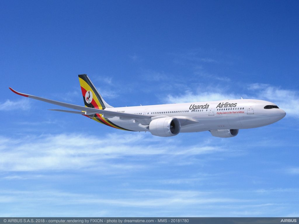 Avião Airbus A330-800 A330neo Uganda Airlines