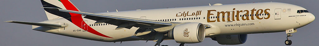 Avião Boeing 777-200LR Emirates