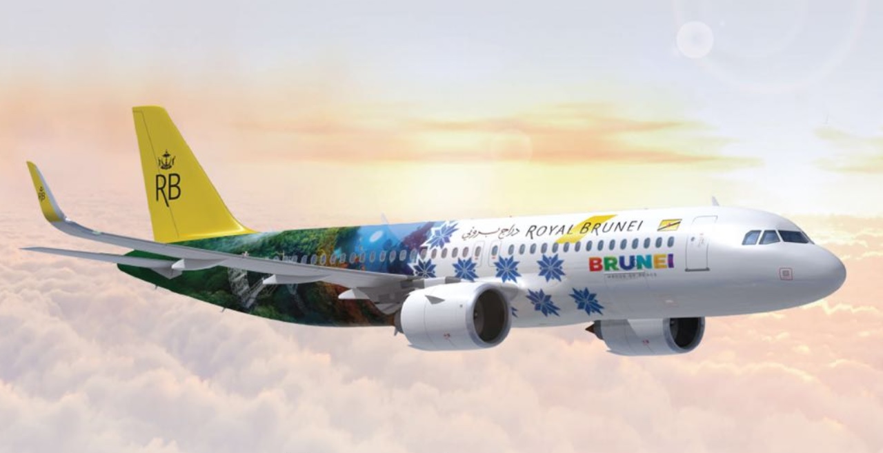 Avião Airbus A320neo Royal Brunei