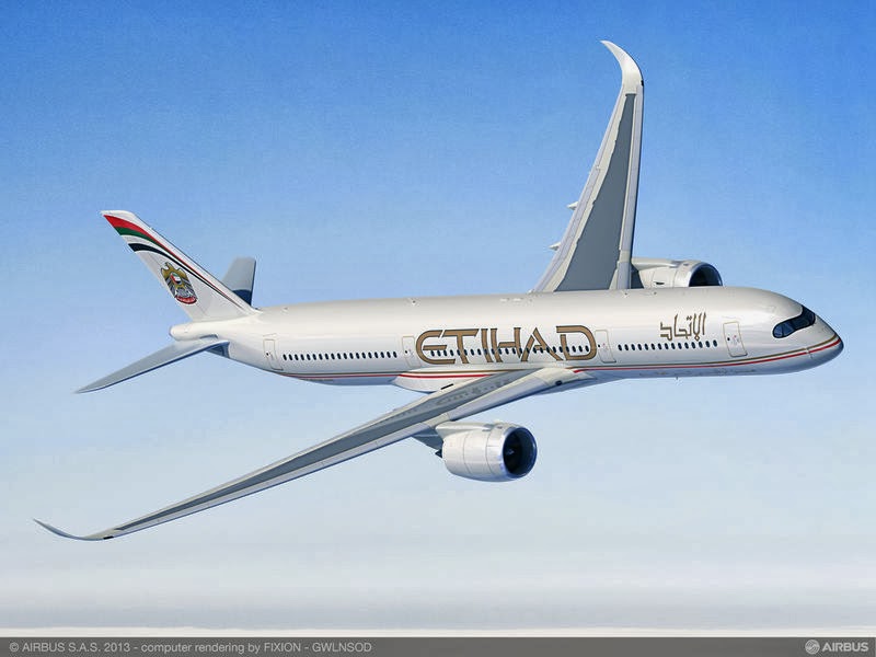 Avião Airbus A350 Etihad