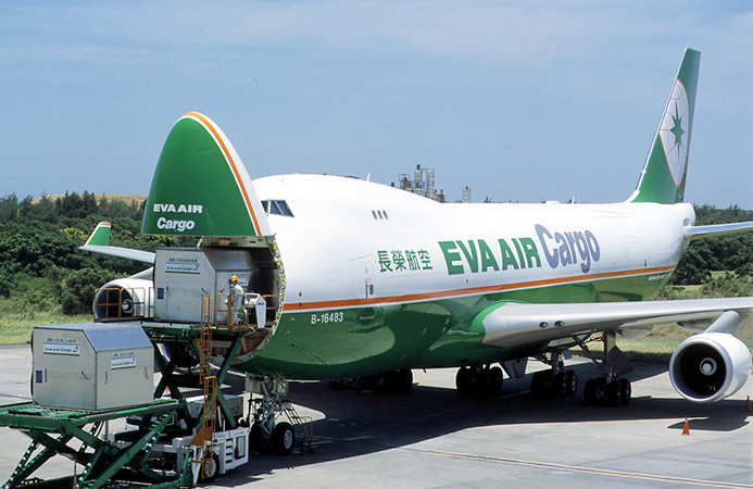 Cargo Airplane Boeing 747-400F Eva Air