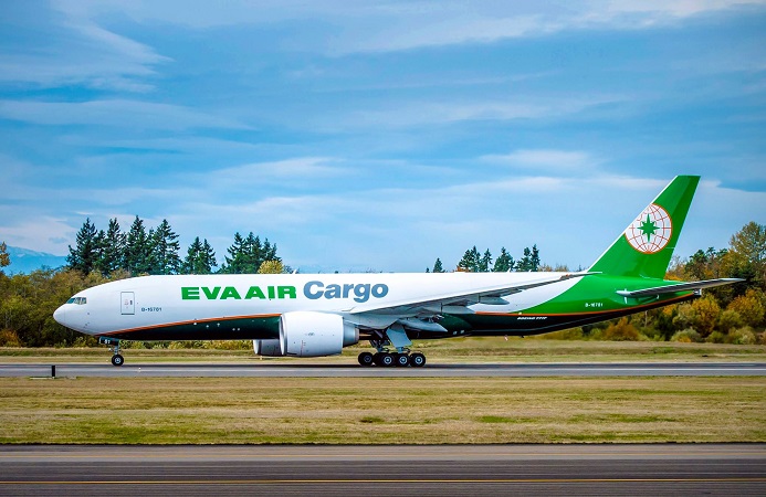 Cargo Airplane Boeing 777F EVA Air