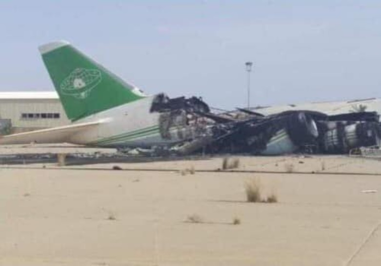 Antonov An-124 Lybian Air Cargo destruído