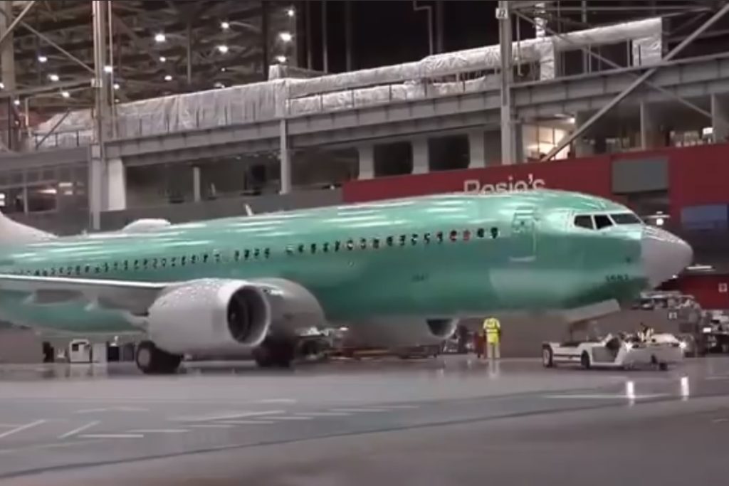 Vídeo processo construção Boeing 737 MAX 8