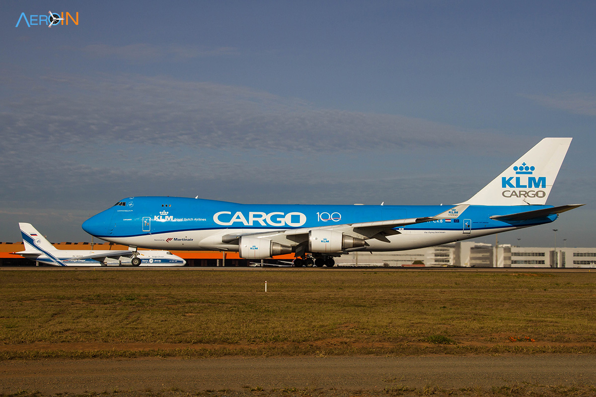 Avião boeing 747-400F KLM Cargo