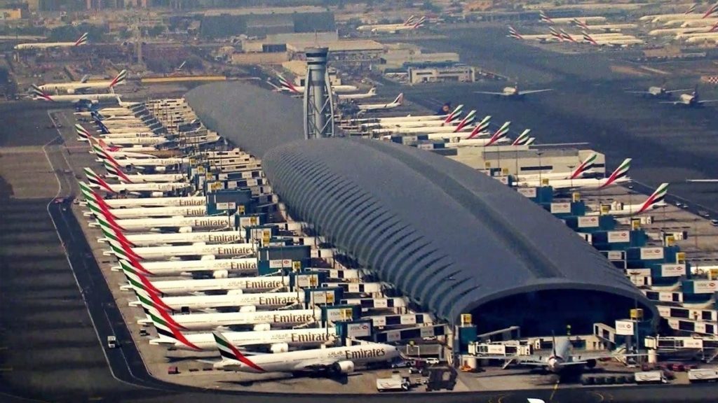 Aeroporto Dubai Vista Aérea