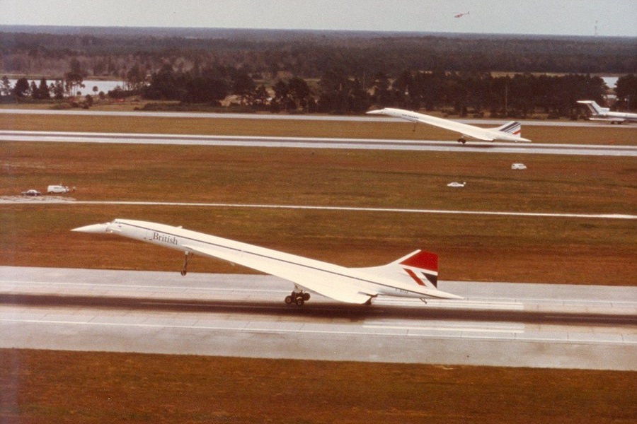 Concorde Pouso Simultâneo Orlando Air France British