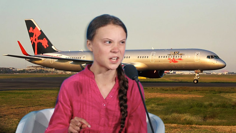 Greta Thunberg aviação