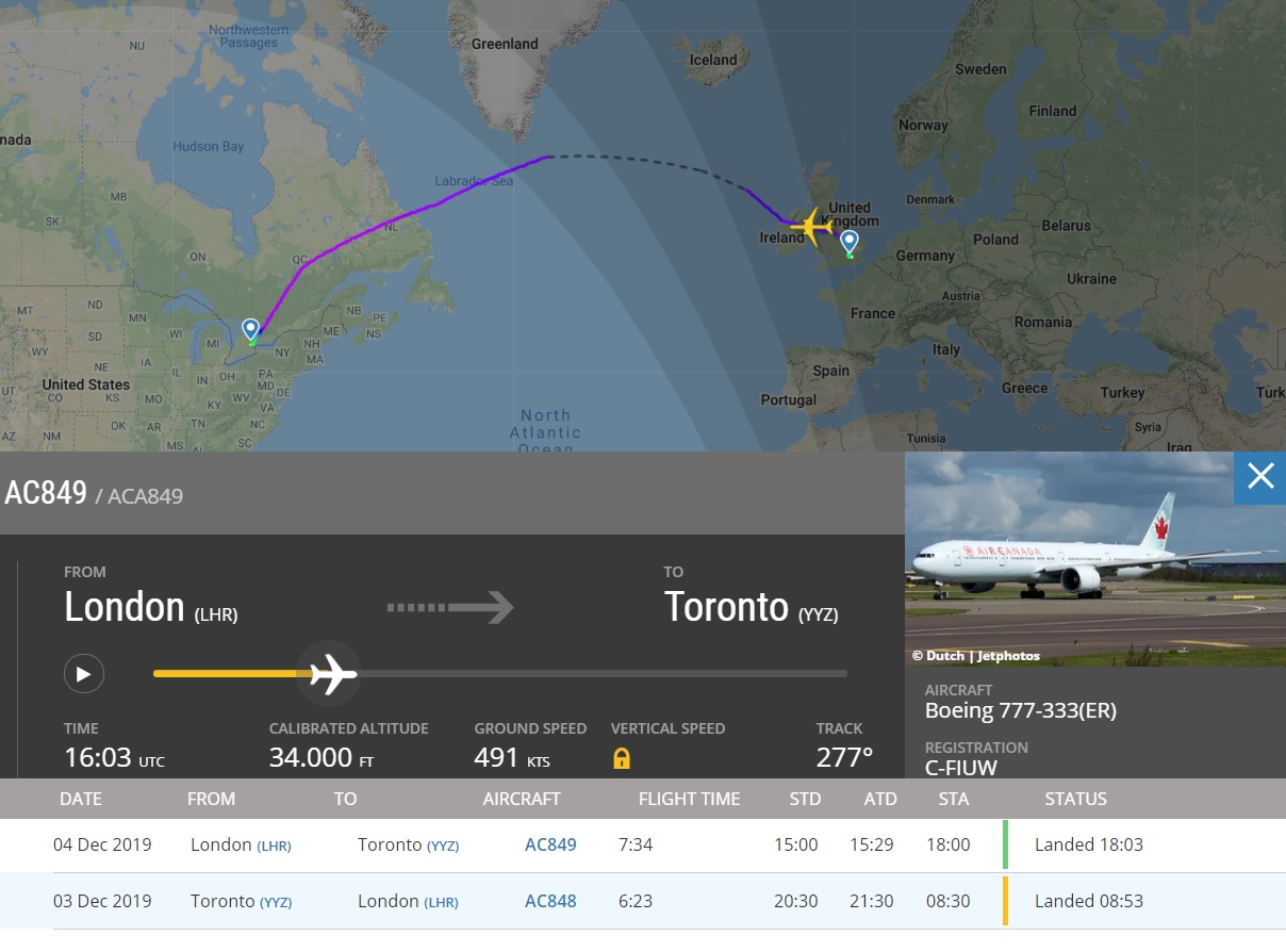 Flight Radar 24 777 Air Canada Fumaça Notebook A Bordo