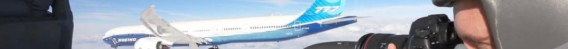Imagens Air to Air 777X First Flight