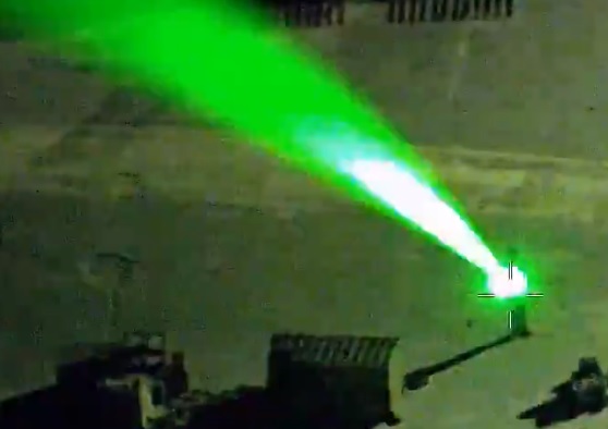 Homem Laser Helicóptero Polícia Flórida