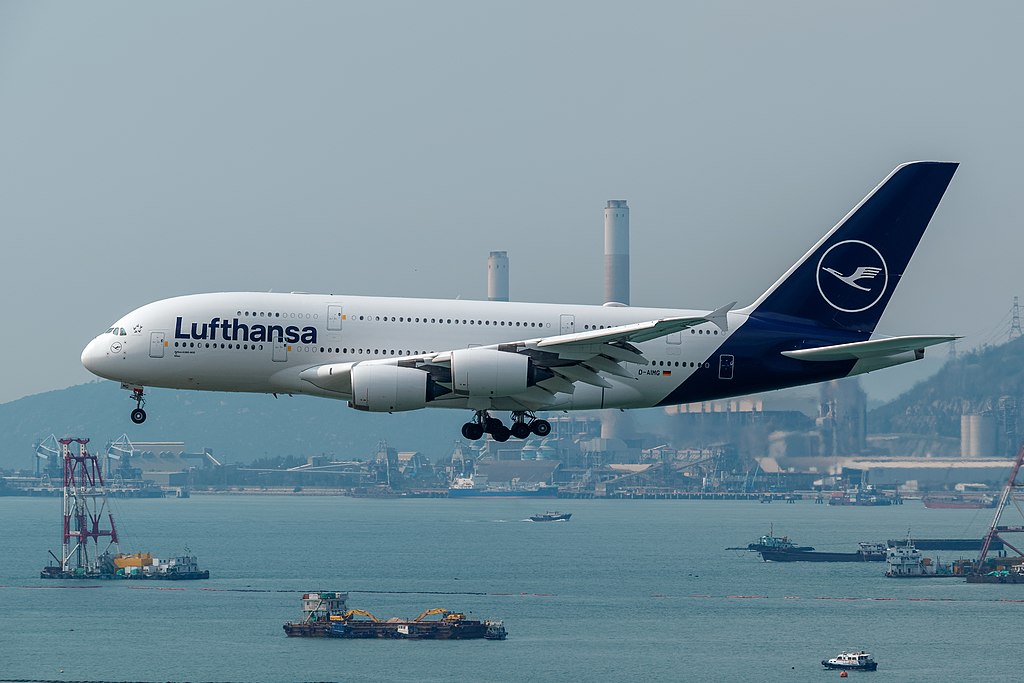 Avião Airbus A380 Lufthansa