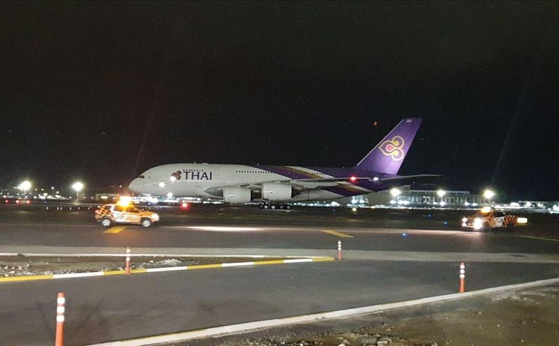Primeiro Pouso A380 Istambul Emergência Thai
