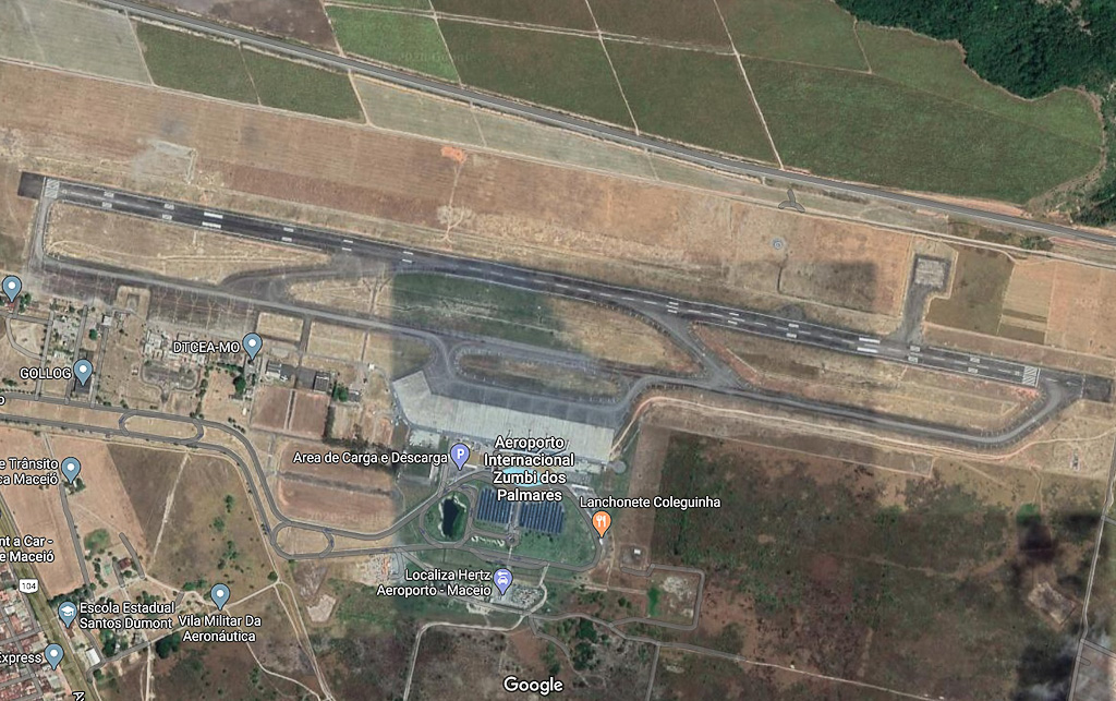 Aeroporto Maceió Zumbi dos Palmares Google Maps
