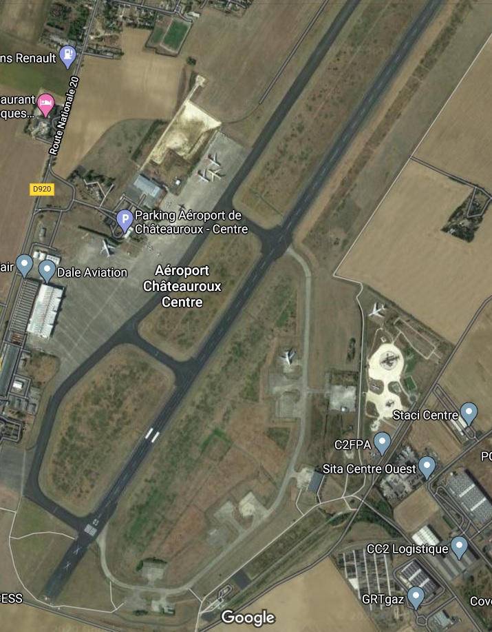 Aeroporto Châteauroux-Centre Marcel Dassault Google Maps