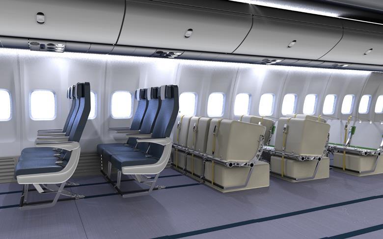 HAECO Cabin Solutions Carga nos Assentos Aviões