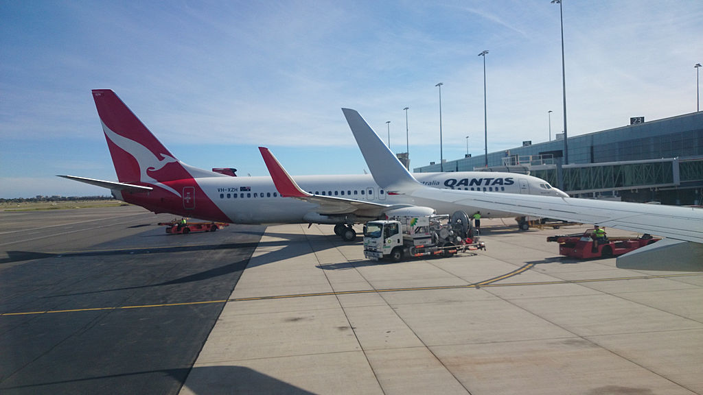 Qantas 737 Aeroporto Adelaide