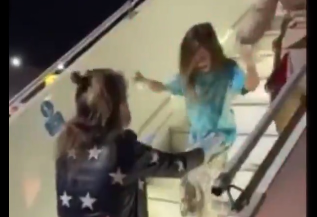 Vídeo garotinha alemã reencontra mão voo repatriação