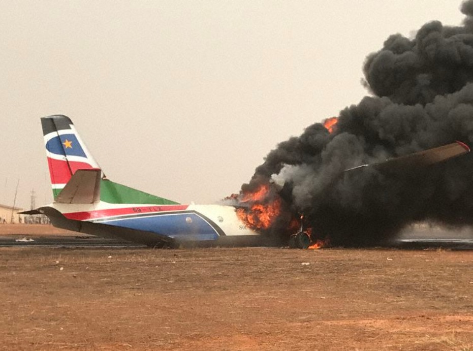 Acidente Antonov AN-26 em 2017 colisão caminhão bombeiros